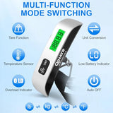 QIHATR Luggage Scale, 110lb Luggage Weight Scale for Travel,Backlit LCD
