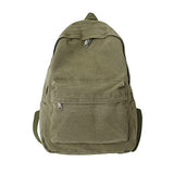 KAOBIO Canvas Backpack for Women Men Vintage Aesthetic Bags Travel Daypack Boho Hippie Grunge Backpack (Sage Green) | Backpacks4Less
