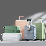HanTrip Hard Shell Suitcases Airline Approved 20 Inch Carry on Luggage with Wheels, Expandable Travel Luggage with Cup Holder Charger Built in Lightweight Small Suitcase, Silver