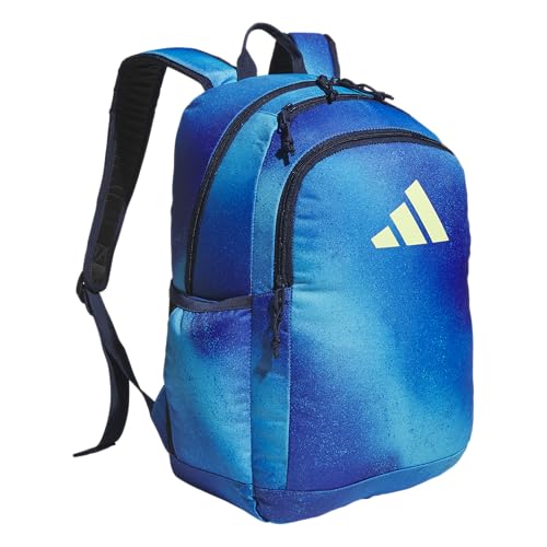 adidas Kids Affiliate Backpack – School Bag for Girls and Boys, 27L, Spray Gradient Team Royal Blue/Frozen Lemon Yellow, OSFA