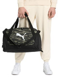 PUMA Form Factor Duffel with Adjustable Strap, Padded Bottom & Zip Pockets, New Navy/Vibrant Blue, One Size