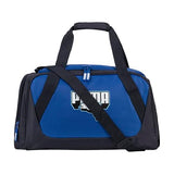 PUMA Form Factor Duffel with Adjustable Strap, Padded Bottom & Zip Pockets, New Navy/Vibrant Blue, One Size