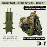 MT Modular ALICE Pack Frame System with Laser-Cut MOLLE Panel, Lightweight Heavy-Duty Frame for Load Carrying