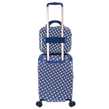 Chariot 2-piece set Hardside Expandable Carry On Luggage With Matching Beauty Case (Dotty)