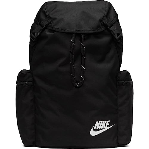 Nike Heritage Backpack Unisex Backpack - Black/Black/White, 1Size