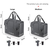 S-ZONE Waterproof Shockproof Practical Foldable Padded DSLR SLR TLR Camera Protection Insert Bag Lens Cases for Canon Sony Nikon Olympus Camera Grey