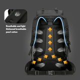 Blackpongo 75L Hiking Backpack, Water Resistant Lightweight Outdoor Sport Daypack Travel Bag for Camping Climbing Touring