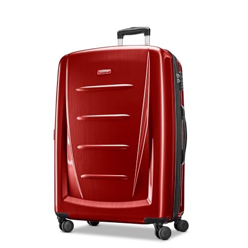 Samsonite Winfield 2 Hardside Expandable Luggage with Spinner Wheels, Burgundy, Checked-Large 28-Inch | Backpacks4Less