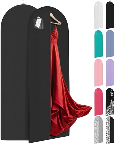 72" Long Dress Bags for Gowns - Wedding Dress Garment Bag for Dresses - Long Garment Bags for Hanging Clothes & Closet Storage - | Backpacks4Less