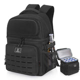 VS VOGSHOW Insulated Double Deck Cooler Backpack for Men Women, 36 Cans Large Leakproof Cooler Bag for Camping, Hiking, Picnic, Fishing, Beach, Travel