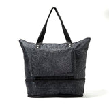 Baggallini Women's Carryall Expandable Packable Tote, Midnight Blossom