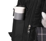 Joymoze Women Fashion Travel Backpack Set Roomy Laptop Rucksack Set Casual Daypack for Girl Black