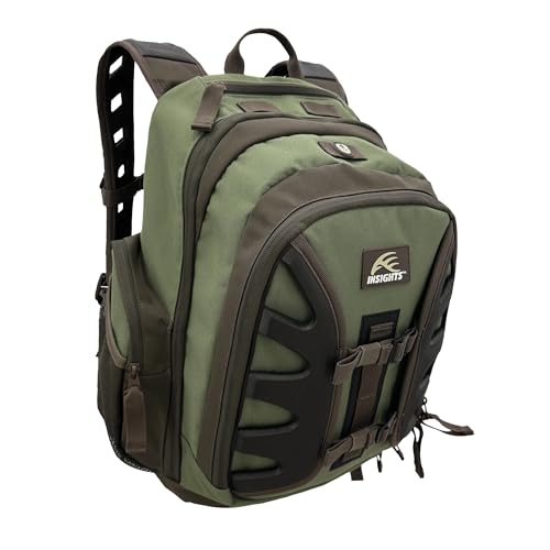 Insights Hunting by frogg toggs- The V2 Element, Heavy Duty 1,831 Cubic Inch Hiking Fishing Camping Hunting Backpack, Solid Elements Forest Green