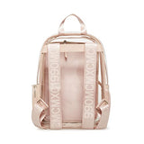 Steve Madden Womens CLEAR Backpack With Tech Pouch, Nude