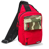 COOKIES Rack Pack Over The Shoulder Bag – Smell Proof Unisex Crossbody Bag for Men & Women – Adjustable Strap, Double Zipper, Multi-Pocket Streetwear Bag for Hiking, Travel & Everyday Carry – Red