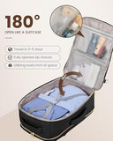 LOVEVOOK Travel Backpack for Women & Men 40L,Airline Approved Carry On Backpack Travel Essentials,TSA Carry on Luggage,Waterproof Personal Item Travel Bag,Suitcase with 3 Packing Cubes,Black-Black