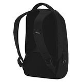 Incase ICON Lite Backpack - 16L Tech Backpack with Faux Fur 16" Laptop Compartment, Quick Access Pocket - Lightweight, Organized, 3 Zippered Pockets - Black