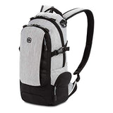 SwissGear 3598 Backpack, Narrow Daypack, Ideal for Commuting and School, Light Grey/Heather