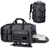 WITZMAN Duffle Bag for Men 3 in 1 Convertible 45L Nylon Gym Travel Backpack
