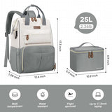 Maelstrom 15.6-17.3" Laptop Backpack with Lunch Box, Work Bag for Women Men