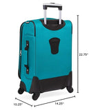 SWISSGEAR Sion Softside Expandable Spinner Luggage Durable Lightweight Travel Suitcase, Teal, Carry-On 21-Inch