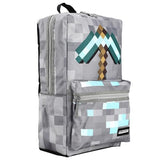 Minecraft Axe Print Gray Backpack