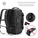 Swissdigital Design Travel Backpack 40L,TSA Friendly Flight Approved Carry-on Hand Luggage,with USB Charging Port Large Weekender Bag Fits 17 Inch Laptop Backpack Black | SD1756-01