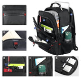 Z-MGKISS Extra Large Backpack for Men, Gaming Laptop Travel Bag Fits 18.4-19" Laptops, Long-Term Durability TSA Flight-Approved Backpack, Anti-Theft Gym College Business Work Mens Daypack, Black