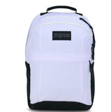 JanSport Landings Pack – Large Backpack with Soft Back Panel, Dual Water Bottle Pockets, 15-Inch Padded Laptop Compartment, White