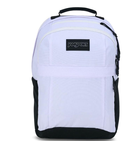 JanSport Landings Pack – Large Backpack with Soft Back Panel, Dual Water Bottle Pockets, 15-Inch Padded Laptop Compartment, White