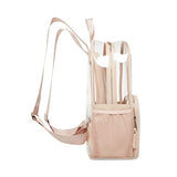Steve Madden Womens CLEAR Backpack With Tech Pouch, Nude