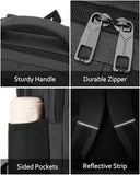 kadilong Large Laptop Backpack Men Book Bag with USB Charging Port Business Travel Anti Theft Durable,Water Resistant College Computer Bag Fits 17.3 Inch Notebook for Teenage Boys,Black