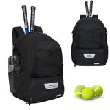 Goloni Tennis Backpack, Tennis Bag with Fence Hook & Ventilated Shoe Compartment, Holds 2 Tennis Rackets, Waterproof Sports Backpack for Men Women, Ideal for Tennis, Pickleball, Badminton