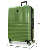 World Traveler Dejuno Tonal 28-Inch Polycarbonate Lightweight Hardside Expandable Spinner Luggage Suitcase with TSA Lock - Matcha