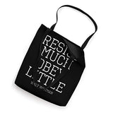 Walt Whitman Resist Much Obey Little Vintage Text Quote Tote Bag