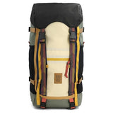 Topo Designs Rover Trail Pack 22L, Molded Back Panel, Waist Belt, Water Bottle Pockets (Bone White/Beetle)