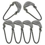 MAXPEDITION Positive Grip Zipper Pulls (Large, Gray) Pack of 6, Zipper Pull Replacement for Tactical Backpack, EDC Pouch, Bug Out Bag & Luggage, Sling Pull Tab, PZLGRY