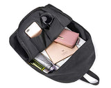 seemeroad Canvas Laptop Backpack Durable Rucksack Travel Notebook Bag School Backpack Bookbag for Men Women Black Factory Directly