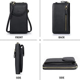 S-ZONE Small Crossbody Bags for Women Cell Phone Purse RFID Blocking Wallet Purses with Credit Card Slots