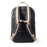 Topo Designs Commuter Backpack, Rugged and Durable Recycled Nylon Fabrics, 25L Capacity, Moulded Back Panel, External Access Laptop Sleeve, BlueSign Approved (Navy/Sahara)
