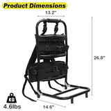 EAGWON Foldable Aluminum Hunting Pack Frame, Lightweight External Frame Hiking Backpacks, Alice Pack, Hunting Backpack Frame for Travel, Outdoor, Black