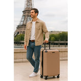 World Traveler Dejuno Abrams 28-Inch Lightweight Hardside Spinner Luggage - Pink