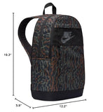 [NIKE] CAMINAL ELEMENTAL BACKPACK (21L) FB2834-010 Black/Black/White, black/black/white, 21L