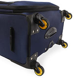 NAUTICA Emry 2pc Softside Luggage Set, Navy Yellow