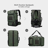 WITZMAN Convertible Travel Backpack for Men - Airline Approved, Nylon Duffle Backpack with Multi-organization, Hanging Toiletry Bag