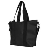 RAINS Tote Bag Mini - Black Waterproof Shoulder Bag for Men and Women - Everyday Tote for Work, Travel, Shopping with Coated Zip and Carry Handles - 2 Year Warranty