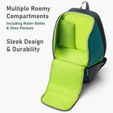 YONEX Unisex Pro Backpack B - Stylish Durable Lightweight Multifunctional Spacious Tennis Backpack w/Chest Belt & Shoe Pocket, Dark Green