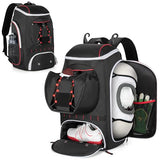 Smasrob Football Bag for Equipment, Football Backpack, Black