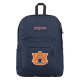 JanSport NCAA Officially Licensed Backpack, Auburn Tigers, Superbreak Plus with Padded 15'' Laptop Sleeve, Spacious Computer Bag for Men & Women, Durable Daypack with Bottle Pocket, Navy