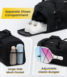 Vorspack 18 Inches Structured Gym Bag with Shoe Compartment, Black